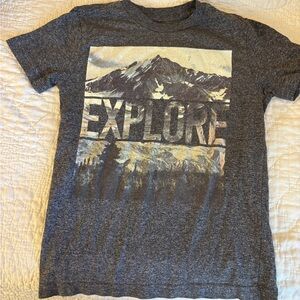 Adventure Graphic Kids T-Shirt - Dark Gray